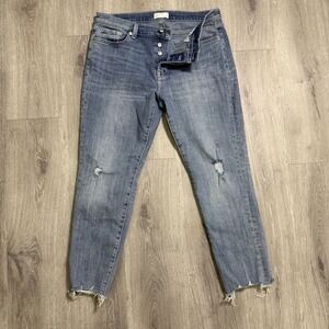 7 For All Mankind Jeans Womens Size 30 Josefina Skinny Boyfriend Button Fly